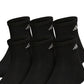 adidas Men's 6 Pack Cushioned Quarter Extended Socks Black Size X-Large