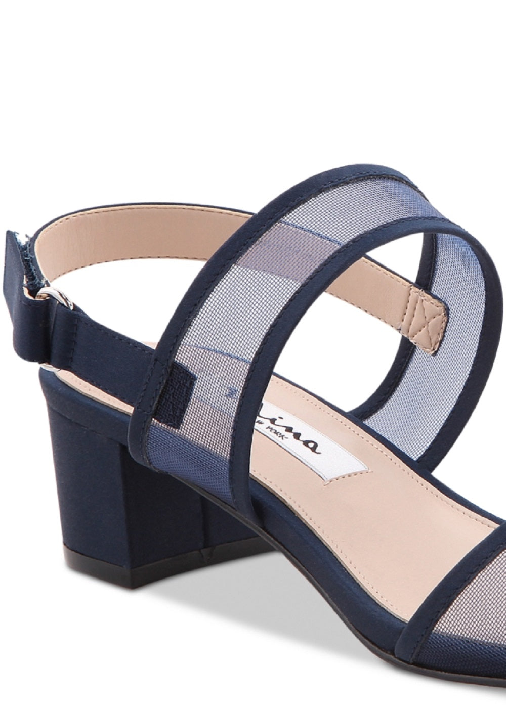 Nina Women's Ganice Mesh Strap Sandal Blue Size 8.5 M