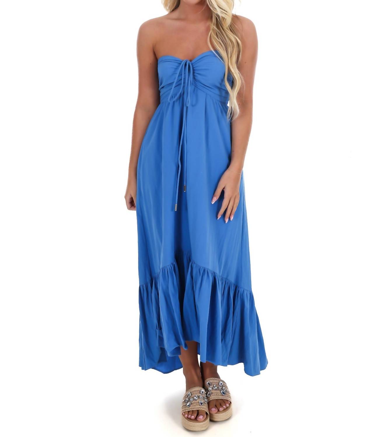 Day + Moon - Catching Feelings Halter Midi Dress