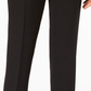 Kasper Women's Stretch-Crepe Straight Leg Pants Black Size 16