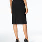 Kasper Women's Pencil Midi Skirt Black Size 4Petite