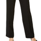 Kasper Women's Tab Waist Modern Dress Pants Black Size 18