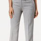 Kasper Women's Tab Waist Straight Fit Modern Dress Pants Sizes Gray Size 14