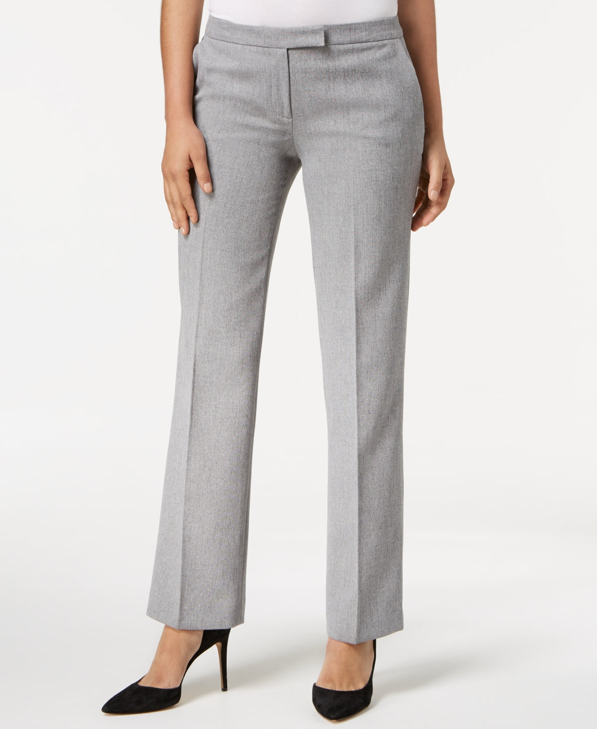 Kasper Women's Tab Waist Trouser Pants Black Size18
