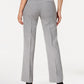 Kasper Women's Tab Waist Modern Dress Pants Gray Size 12 Petite