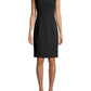 Kasper Women's Crew Neck Sheath Dress Black Size 12