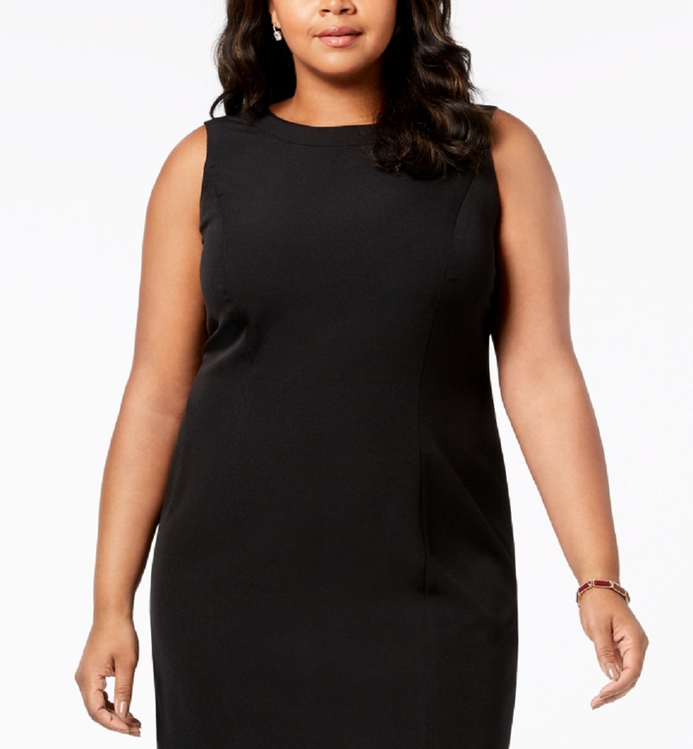 Kasper Women's Sleeveless Sheath Dress Black Size 16W