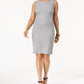 Kasper Women's Sleeveless Sheath Dress Gray Size 18