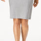 Kasper Women's Sleeveless Sheath Dress Gray Size 18