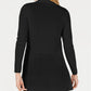 Anne Klein Women's Peplum Long Cardigan Black Size Small