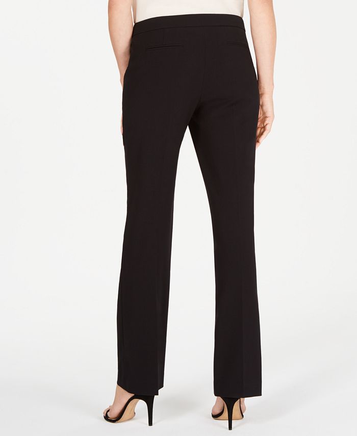 Anne Klein Women's Stretch Flare Leg Pants Black Size 12
