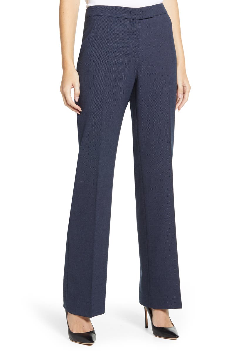 Anne Klein Women's Nested Bird's Eye Suit Blue Size 14