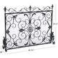 Darcie Wrought Iron Fireplace Screen Ornate Design