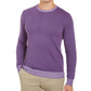 Tasso Elba Mens Crew Neck Knit Sweater Purple XL