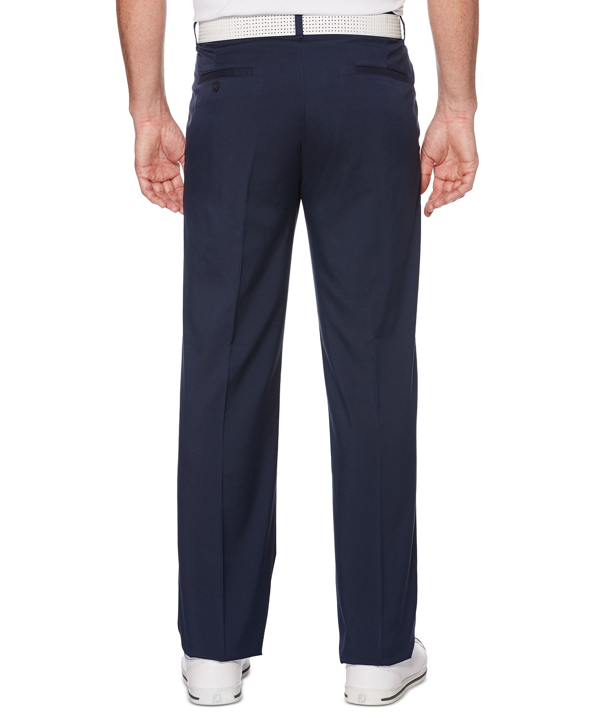 PGA Tour Men's Flat Front Active Waistband Golf Pants Blue Size 34X32