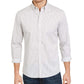 Michael Kors Mens Striped Slim Fit Button-Down Shirt Gray XXL