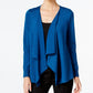 Thalia Sodi Women's Lace-Up-Back Flyaway Cardigan Blue Size Extra Small
