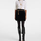Chloe - Velvet Scalloped Mini Skirt