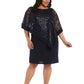 Richards Women's Laced Poncho Dress, Navy, 8