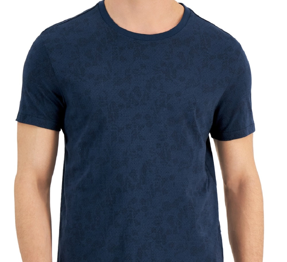 Calvin Klein Men's Logo Print Shirt Blue Size Small