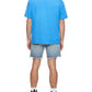 Calvin Klein Men's Relaxed Fit Standard Logo Crewneck T-Shirt Blue Size X-Large
