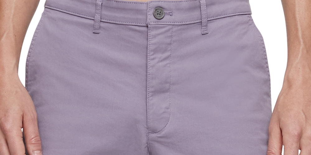 Calvin Klein Men's Chino Shorts Purple Size 32