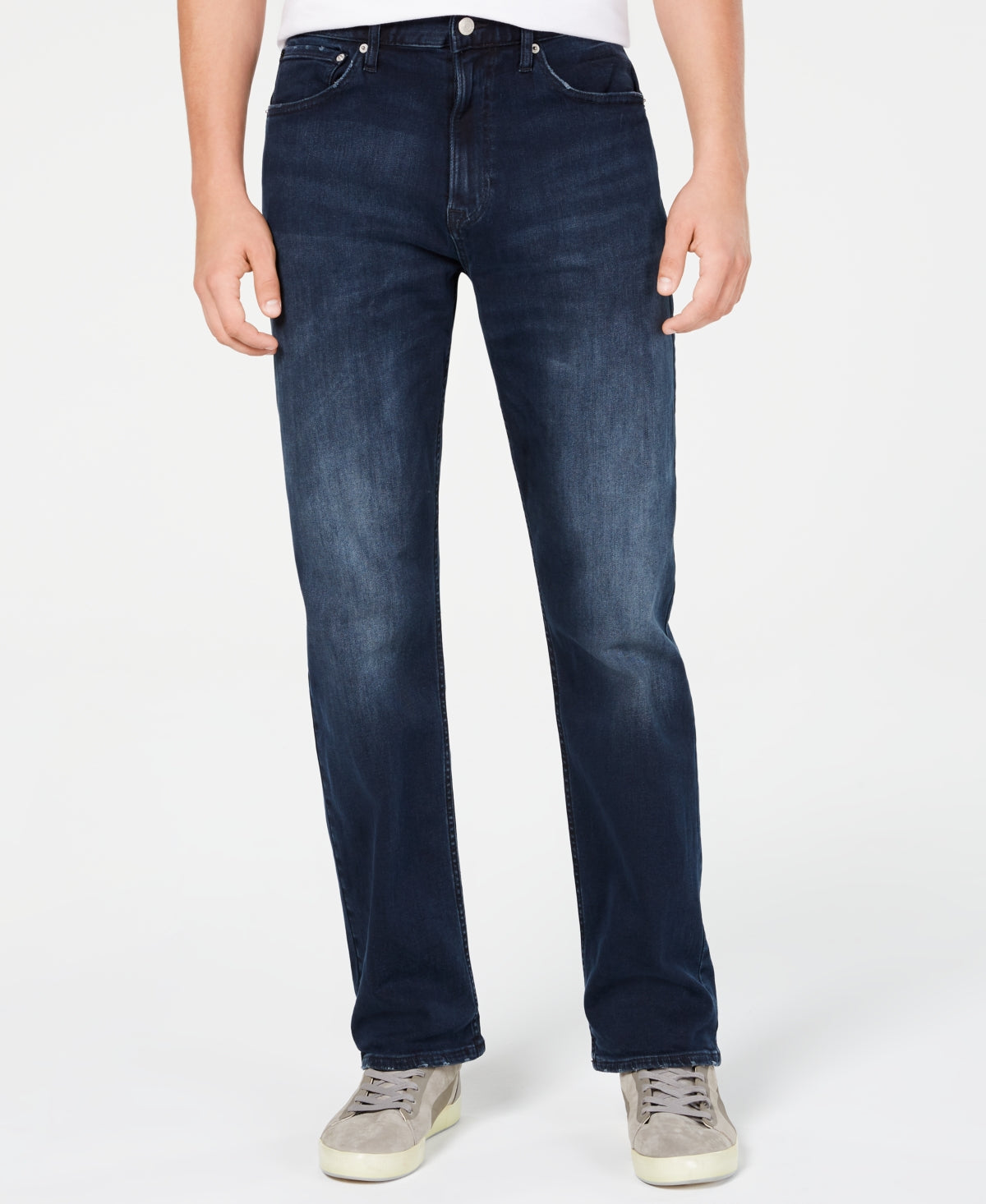 Calvin Klein Men's Straight Fit Stretch Jeans Blue Size 38X32