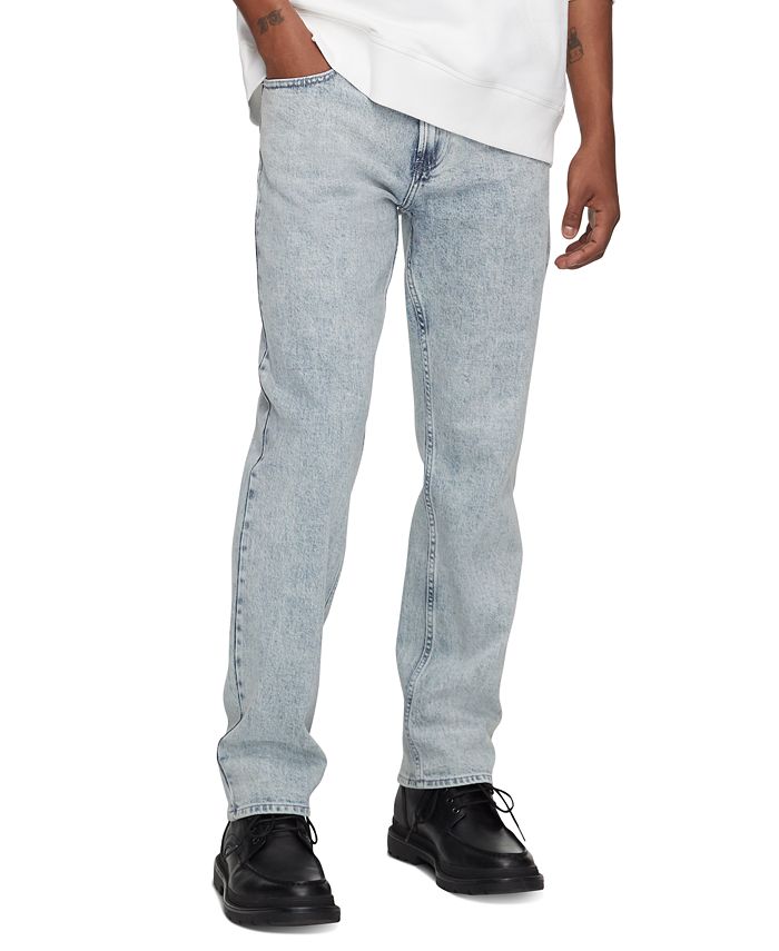 Calvin Klein Men's Noah Straight Fit Stretch Jeans Blue Size 36X30