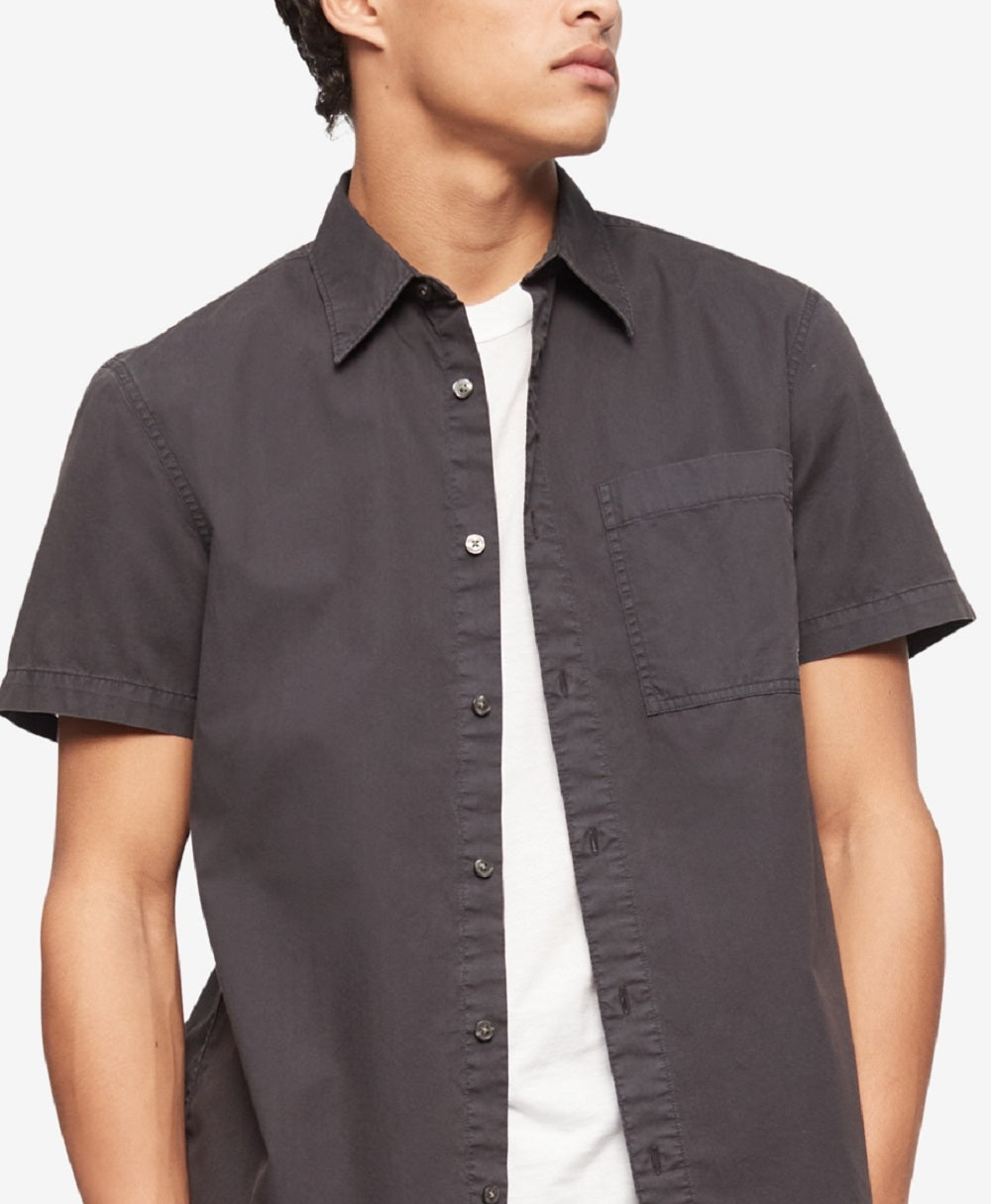 Calvin Klein Men's Garment Dyed Pocket Shirt Black Size XX-Large