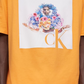 Calvin Klein Men's Relaxed Fit Pride Graphic Crewneck T-Shirt Orange Size L