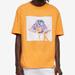 Calvin Klein Men's Relaxed Fit Pride Graphic Crewneck T-Shirt Orange Size M