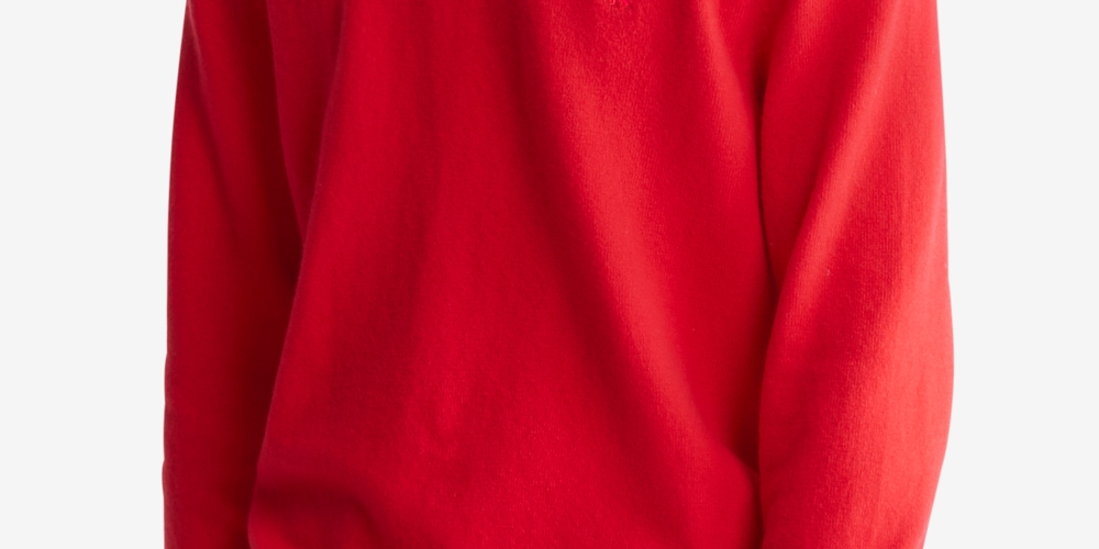 Calvin Klein Men's Regular Fit Merino Wool Crewneck Sweater Red Size XX-Large