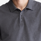 Calvin Klein Men's Regular Fit Smooth Cotton Monogram Logo Polo Shirt Gray Size Large