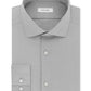 Calvin Klein Men's Slim Fit Non Iron Stretch Performance Dress Shirt Gray Size 15.5X34X35