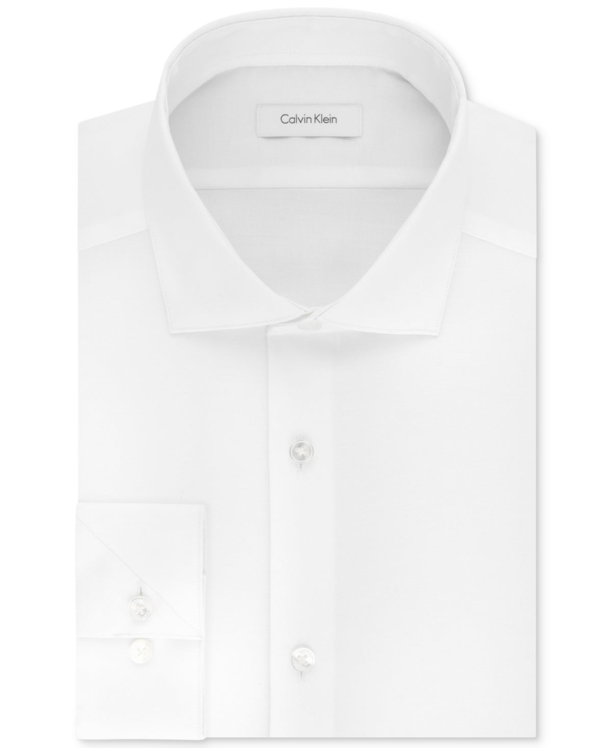 Calvin Klein Men's Slim Fit Non Iron Stretch Dress Shirt White Size 15X32X33