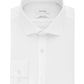 Calvin Klein Men's Extra Slim Fit Non Iron Performance Herringbone Dress Shirt White Size 13.5X32X33