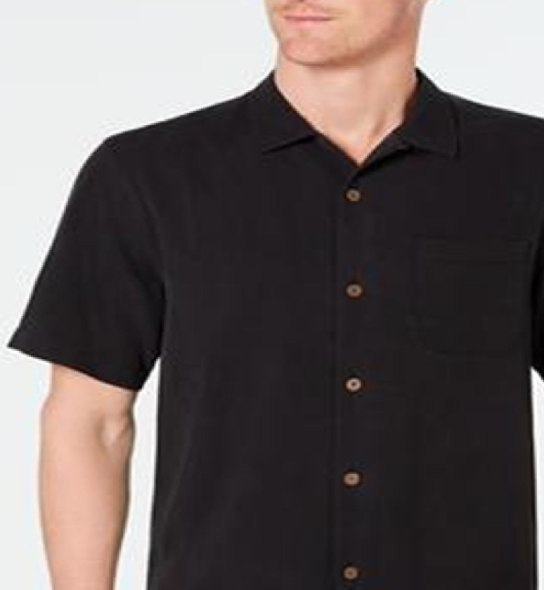 Tommy Bahama Men's Weekend Tropics Silk Shirt Black Size L