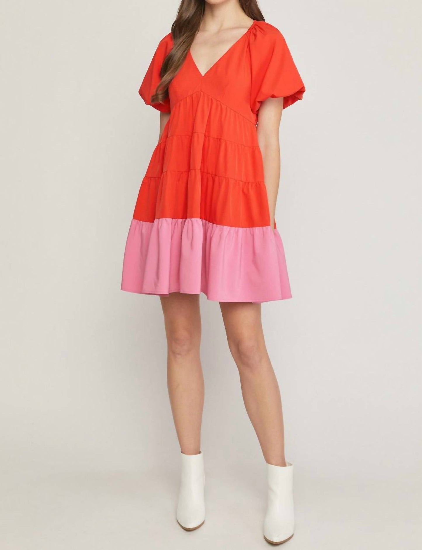 Entro - Color Block Mini Dress