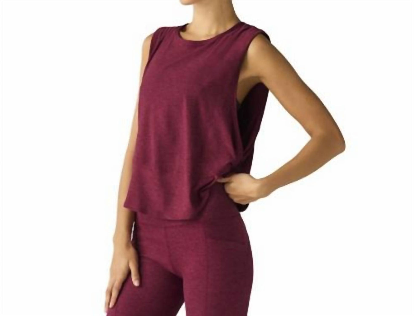 Beyond Yoga - Featherweight Side Note Twist Tank