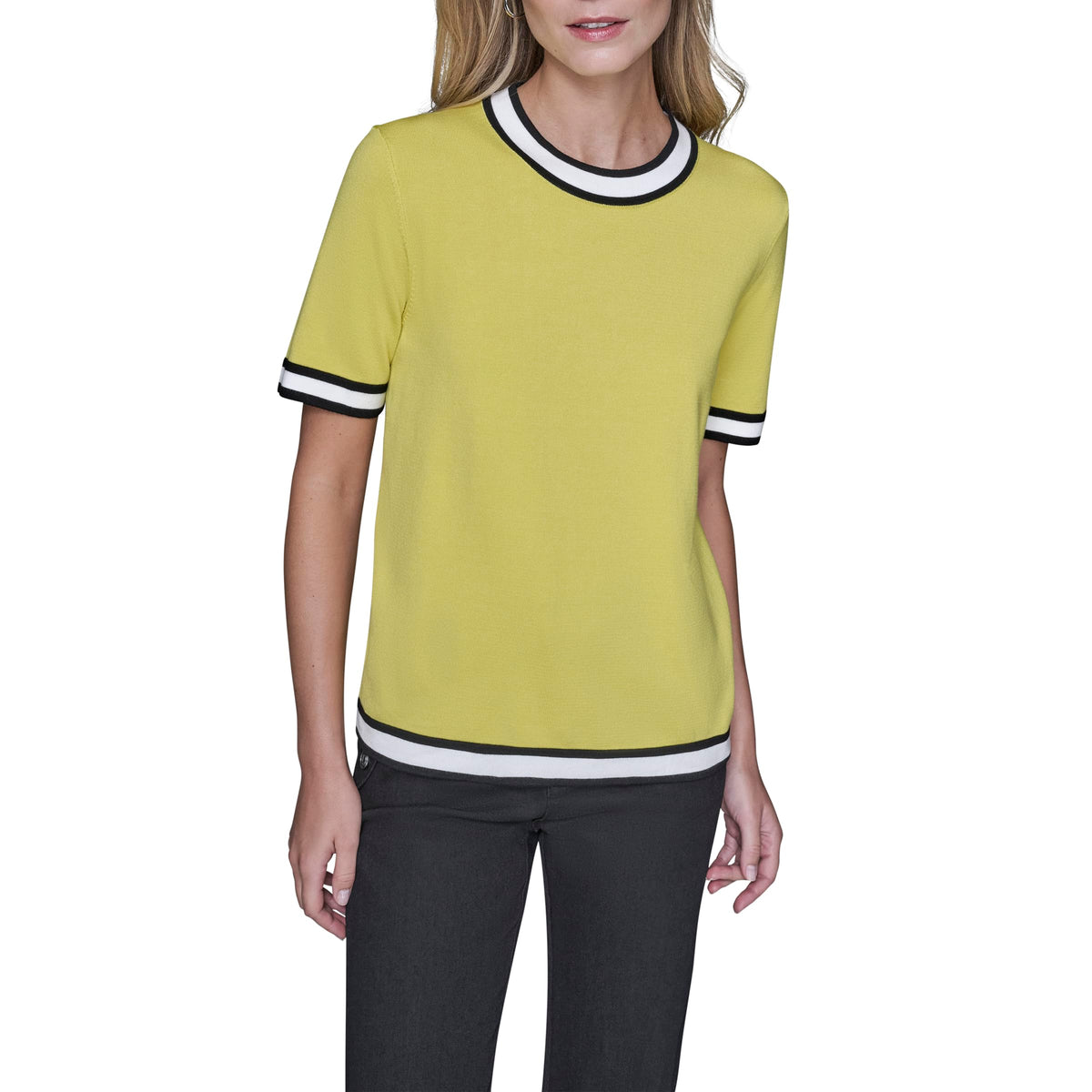 Karl Lagerfeld Paris Womens Lime Sweater X Large