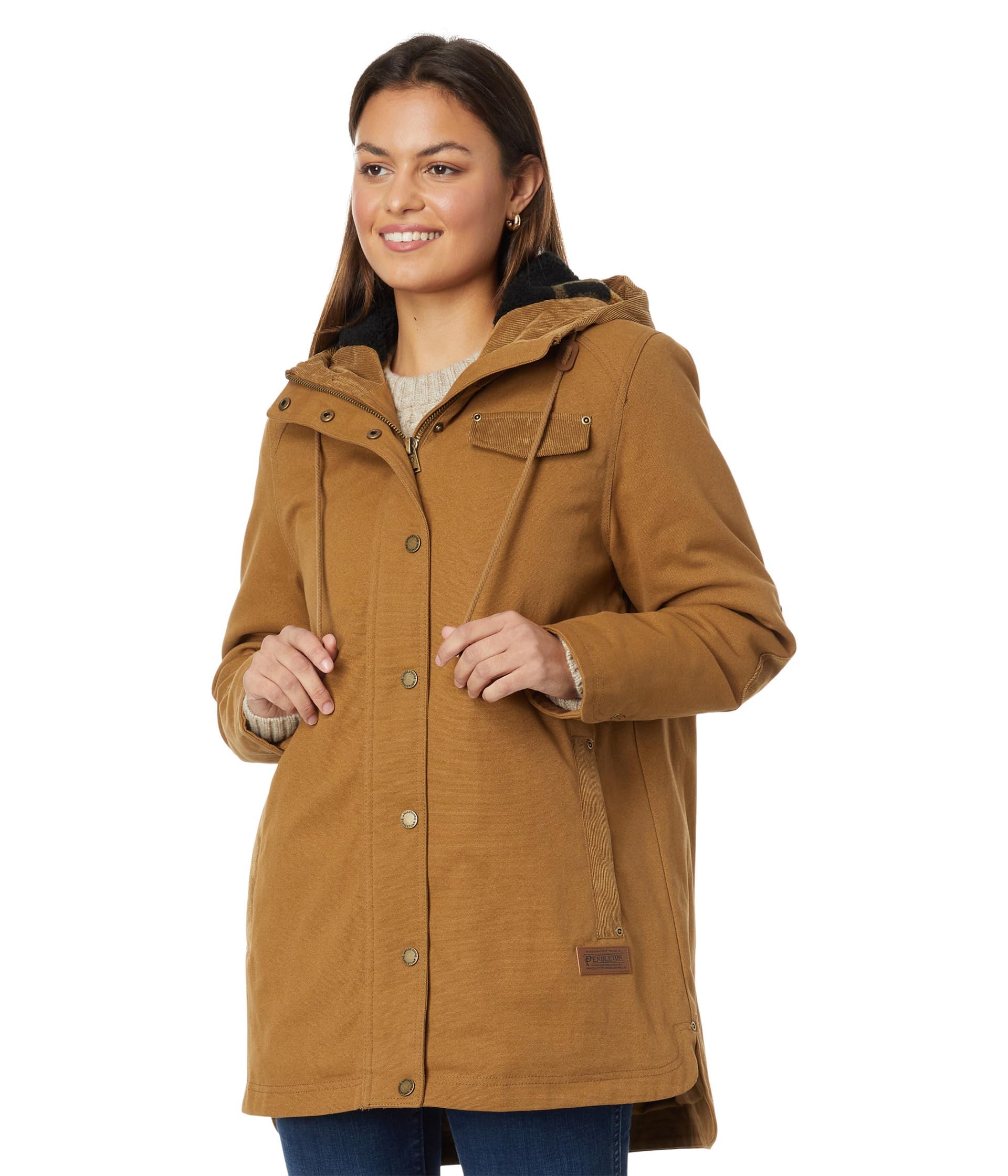pendleton-womens-marias-canvas-cord-trim-parka-saddle