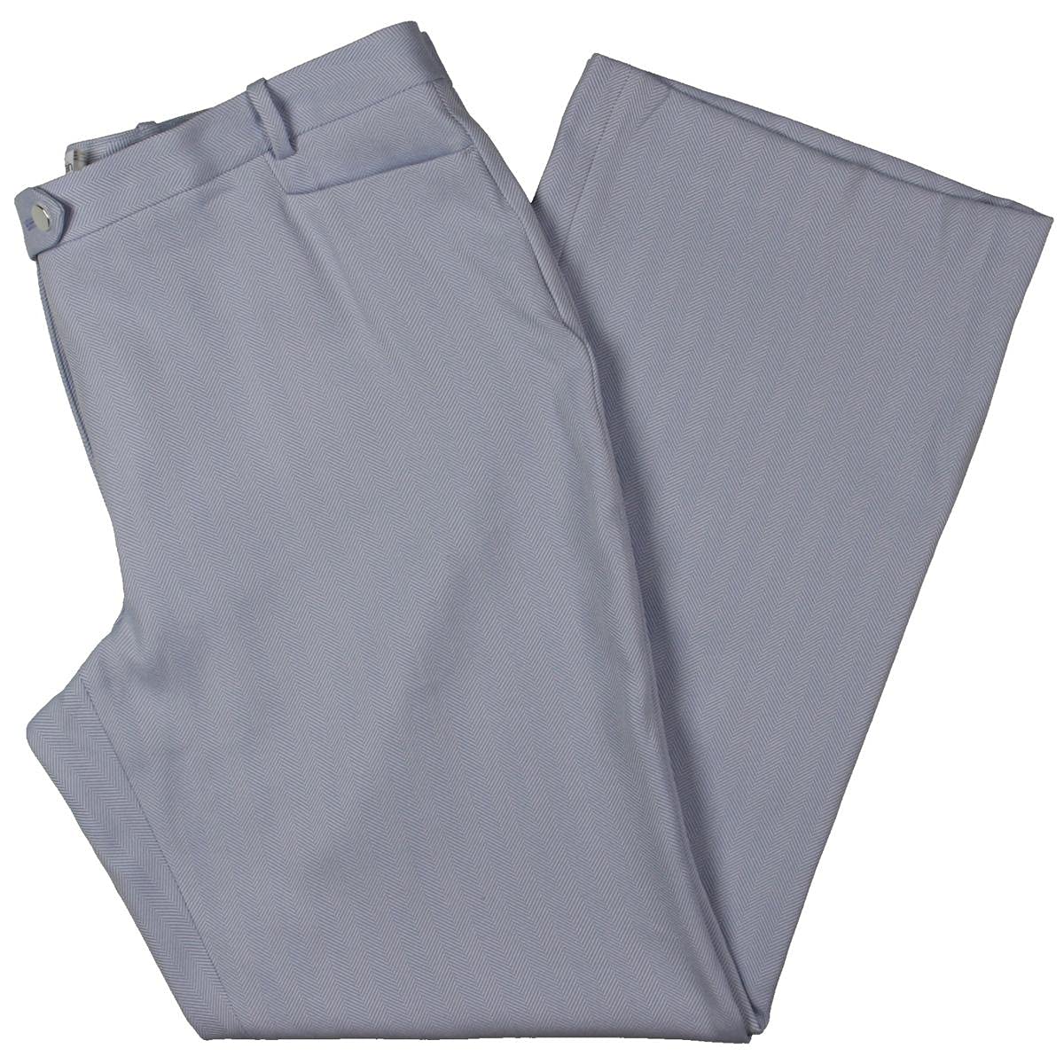 Calvin Klein Womens Printed Modern Fit Wide Leg Pants Blue 10
