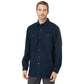 LLBean Men's Navy Chamois Cotton Flannel Shirt