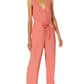 Women's Bonfire Jumpsuit - Coral Chambray
