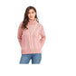 CRAVE FAME Juniors' Turtleneck Cable Knit Sweater Pink Size Large