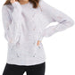 Hippie Rose Juniors' Marled Mock-Neck Sweater Purple Size Small