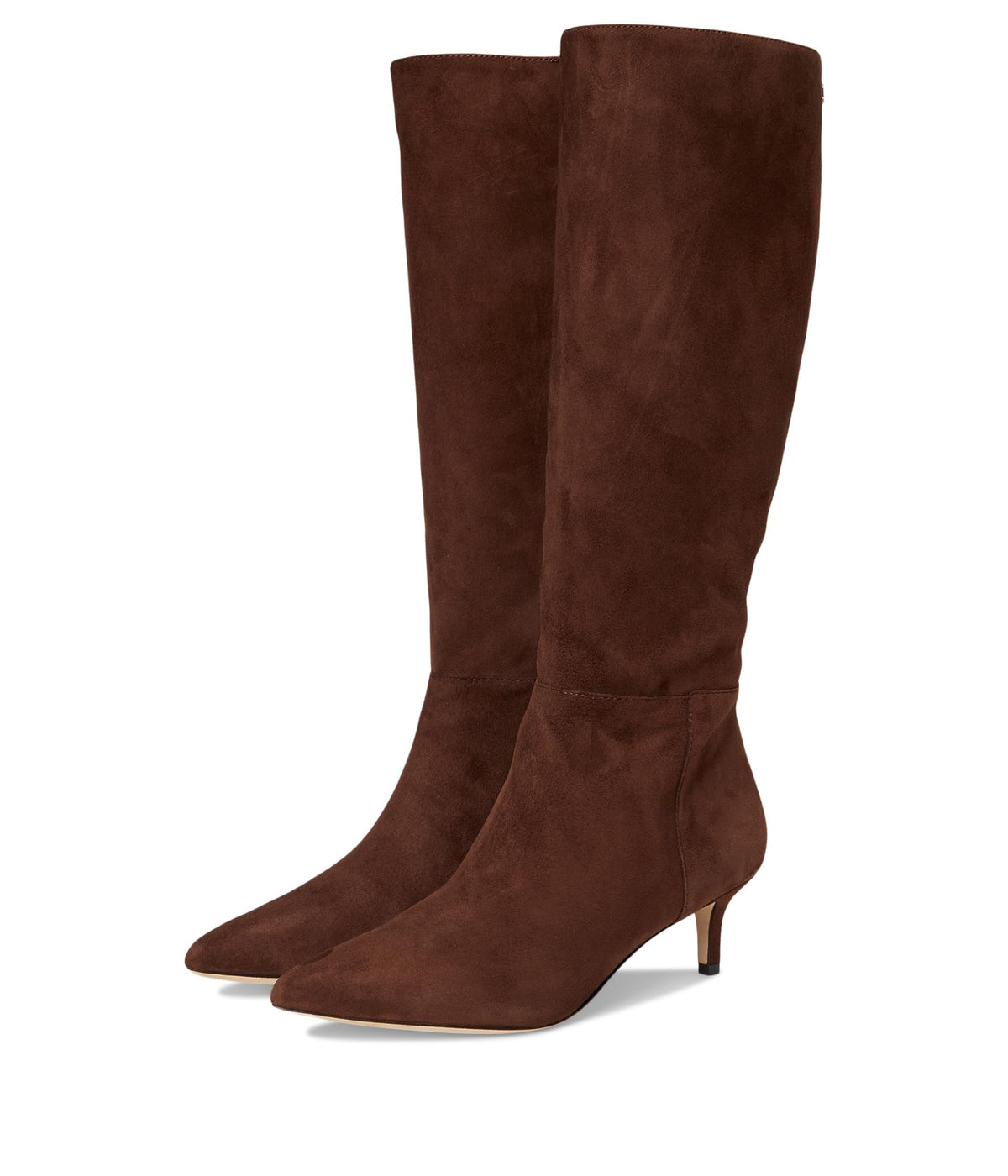 Lauren Ralph Lauren Womens McKay Suede Tall Boots Heel Dark Hickory Size 6