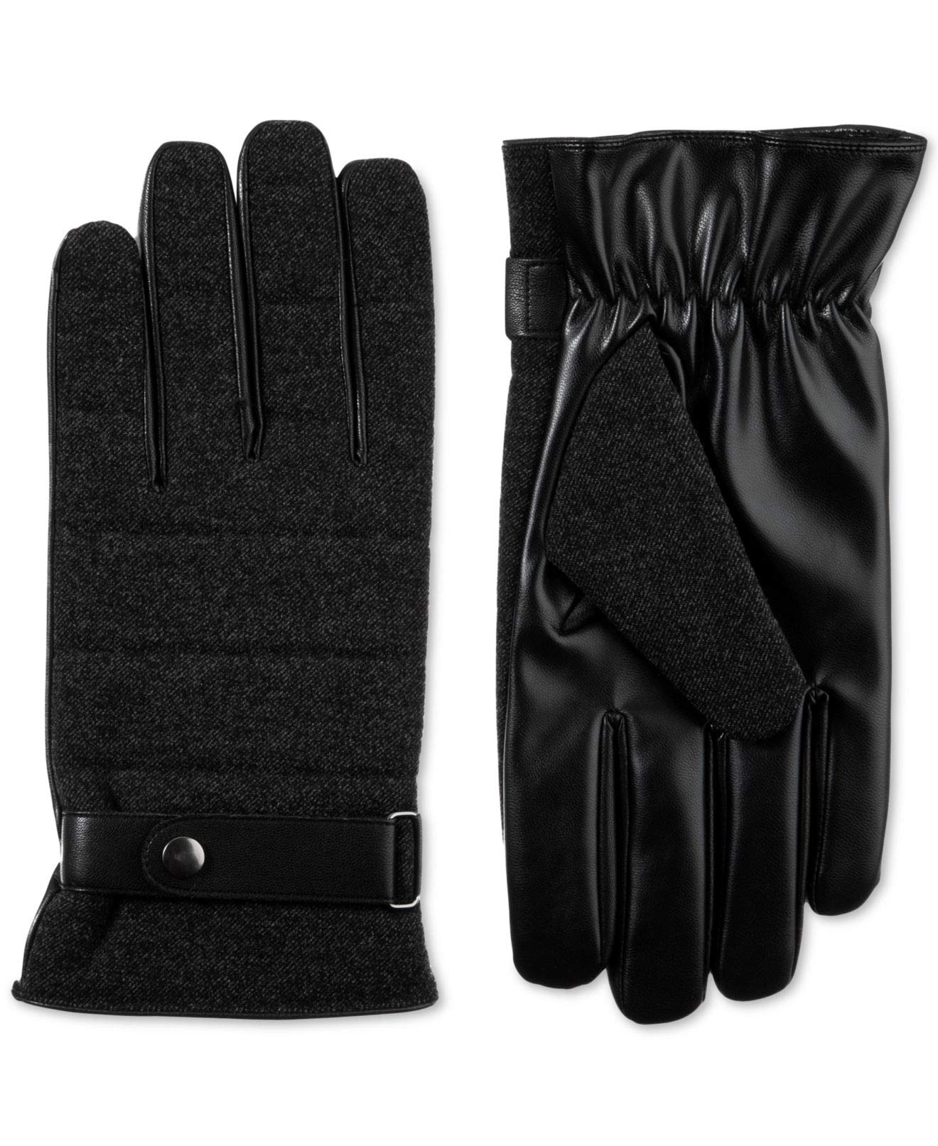isotoner-mens-faux-leather-touch-screen-driving-gloves-black-m-1