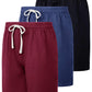 Real Essentials 3 Pack: Men's Cotton 9" French Terry Casual Lounge Sweat Shorts with Pockets, Set 2, 2XL