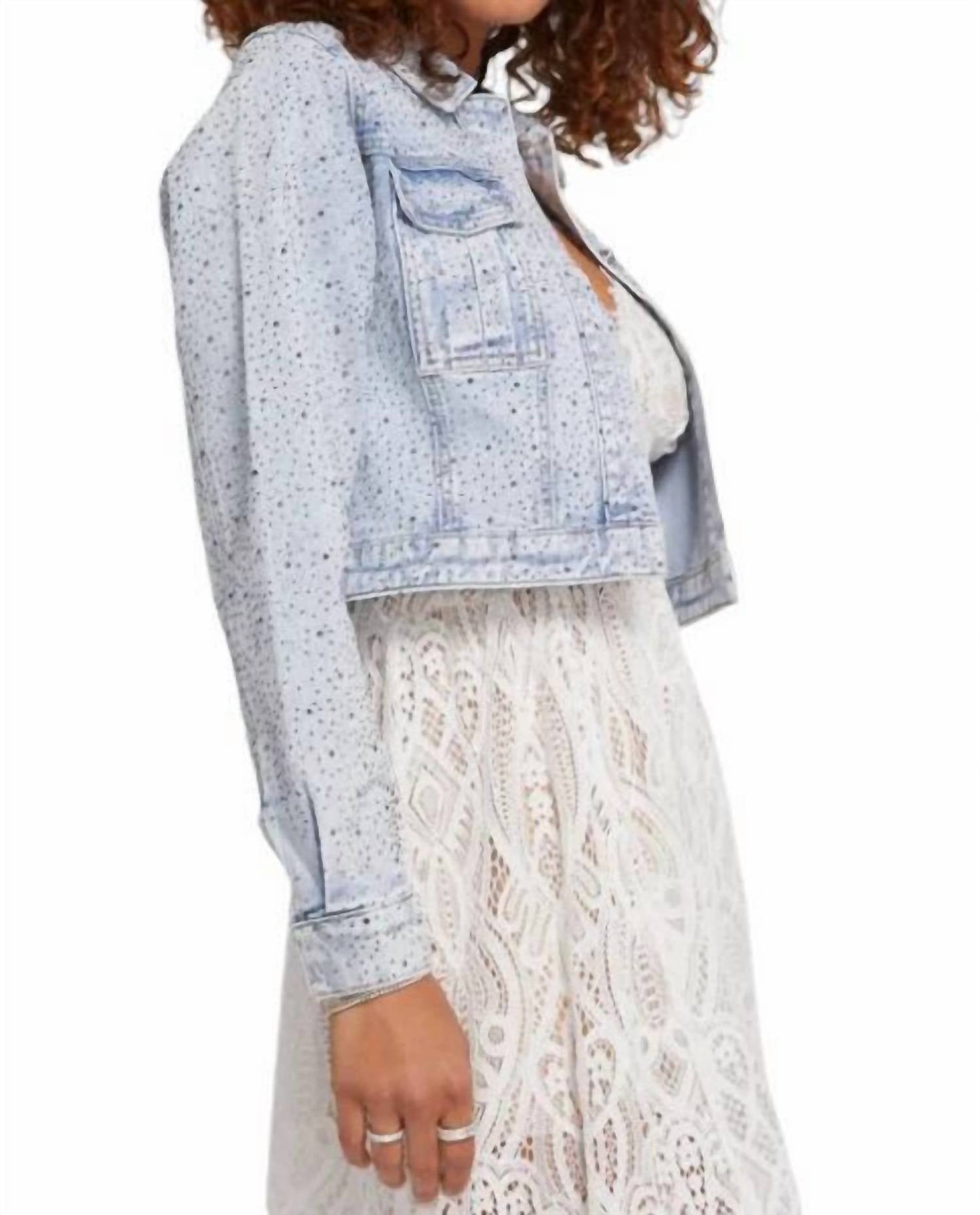 Generation Love - Leona Crystal Denim Jacket
